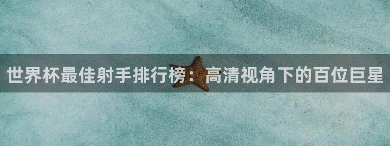 欧洲世预赛赛程表：世界杯最佳射手排行榜：高清视角下的百位巨星